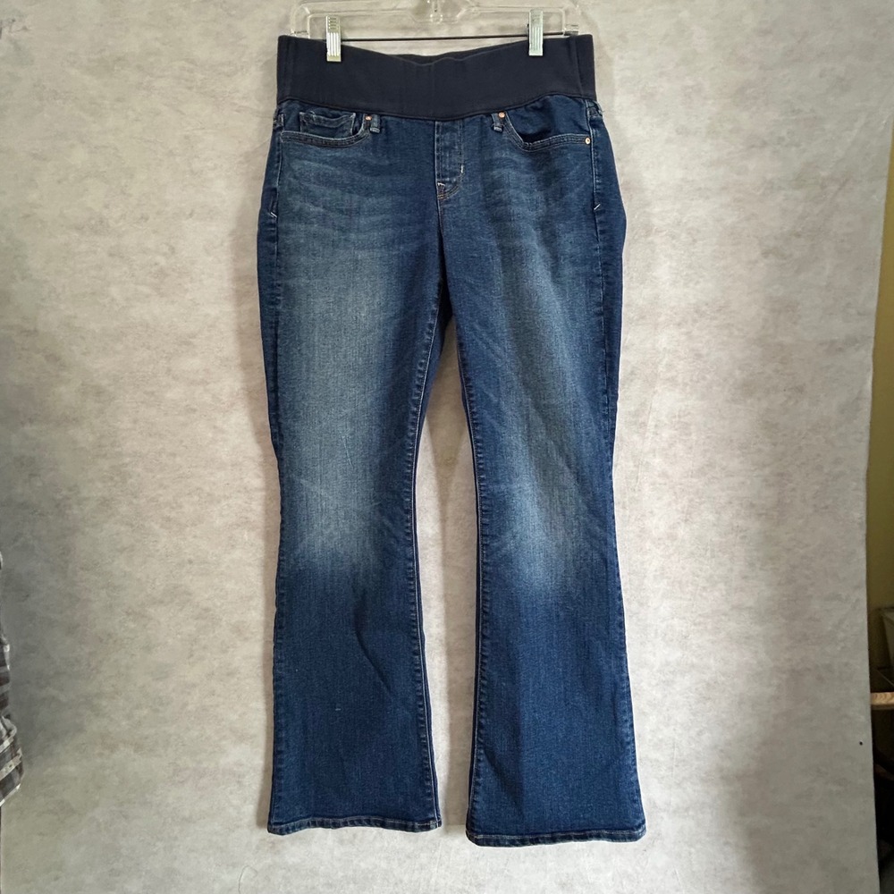 Gap Maternity 1969 Sexy Bootcut Jeans Medium Wash Demi Panel 10R 426226